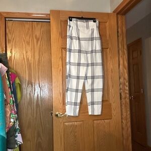 ASOS Black and White Checkered Pants